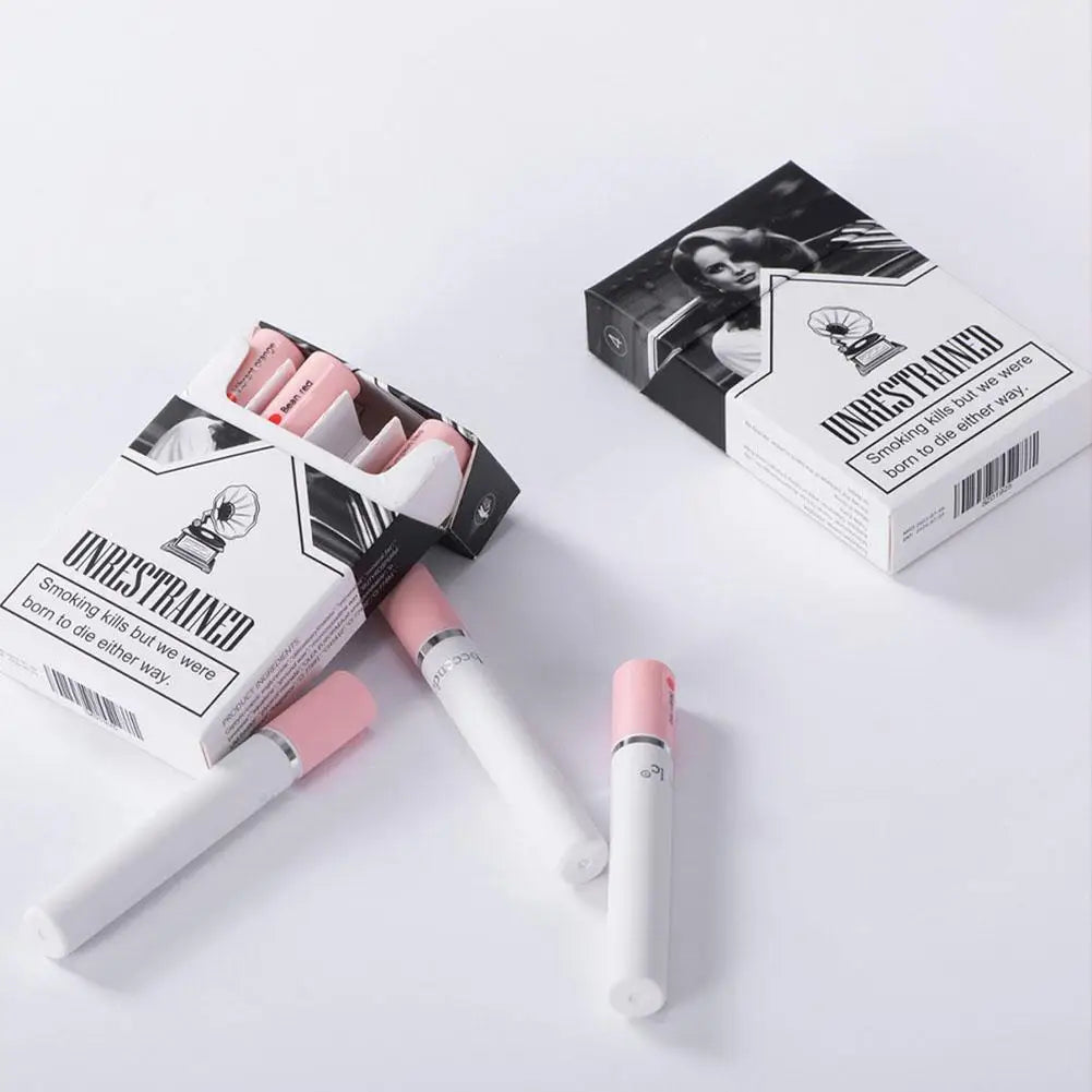 4 Colors Cigarette Lipstick Set Matte Lip Gloss Long Lasting Lip Glaze Waterproof Lip Stick Tube Nude Lip Tint Makeup Cosmetics