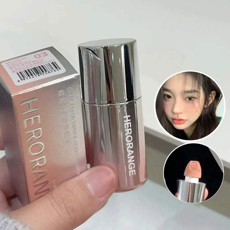 Gentle Korean Liquid Powder Blusher Faceplate Waterproof Facial Shadow Highlight Nose Lasting Brightening Rouge Student Girl