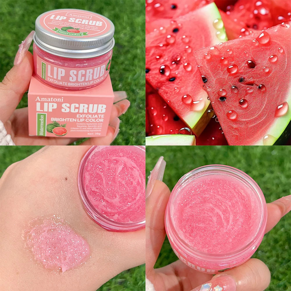 Exfoliating Lip Scrub Anti Dryness Nourishing Lip Balm Removing Dead Skin Reduce Lips Fine Lines Hydrating Moisturizing Lip Care