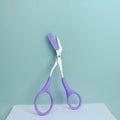 Eyebrow Razor Scissor  Stainless Steel Safe Anti-scratch Trimmer for Beginners Crescent Sharp Beauty Tool Multi-color