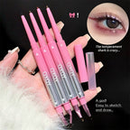 Punk Red Eyebrow & Eyeliner Gel 2 In 1 With Angled Brush Smudge-Proof Waterproof Creamy Smooth for Brows & Under Eye Makeup