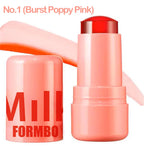 Lip Gloss & Blush,Cooling Water Jelly Tint,Multi Makeup Stick,Cheek Stain,Long-Lasting Hydrating,Transfer Proof,Buildable Rouge