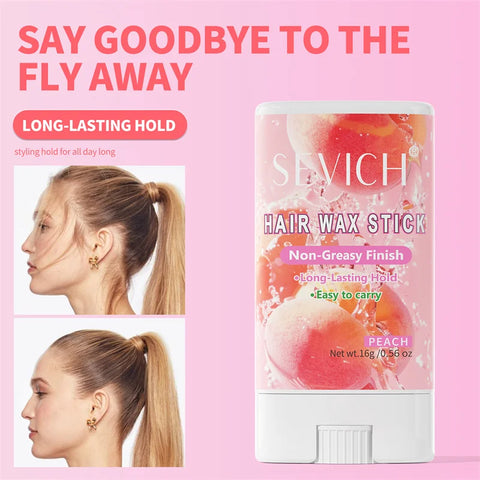 1pcs Hair Wax Stick For Fly Aways And Frizz Hair, Fruit Flavour, Portable Hair Styling Pomade Stick