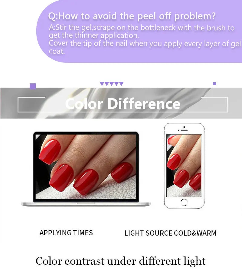 LILYCUTE 7ml  Mirror Metallic Nail Polish No Need of UV LED Lamp Nail Supplies Vernis Red Purple Mirror Effect for Nails