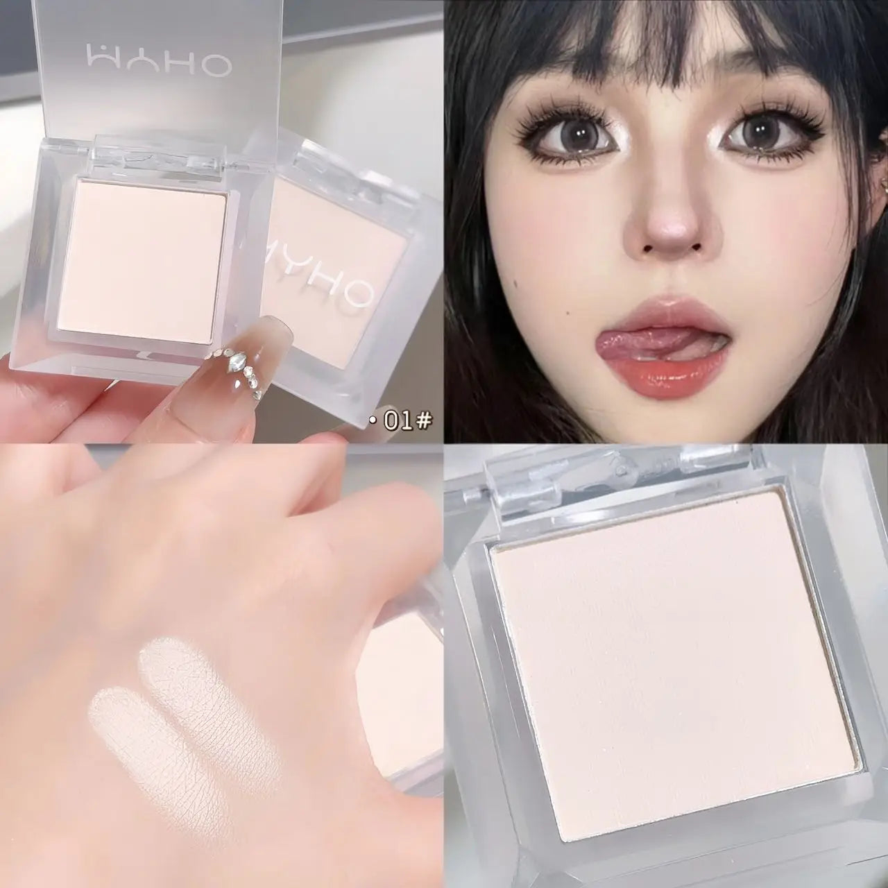 Monochrome Matte White Eyeshadow Primer Makeup Lasting Smooth Easy To Wear Naturally Brighten Silkworm Eye Shadow Palette