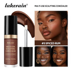 Lakerain 5-Color Waterproof Concealer Matte High Coverage Oil-Control Foundation For Acne Scars And Dark Circles Cosmetics