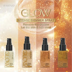 Pearlescent Glitter Spray Shimmer Oil Spray Lasting Shine Gold Bronze Contour Brighten for Face Body Sparkle Liquid Highlighter