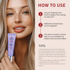 3pcs CC Cream Color Changing Liquid Foundation Centella Korean High Coverage Foundation Foundation Cream for Face Base Makeup