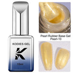KODIES GEL Professional Nail Gel Polish Natural Camouflage Rubber Base Gel Color Pearl Semi Permanent UV/LED Hybrid Gel Varnish