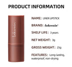 Matte Lip Makeup Kit 2pcs Waterproof Long Lasting Lip Liner and Lip Oil Combo Red Brown Pink Nude Tones Lipstick Set