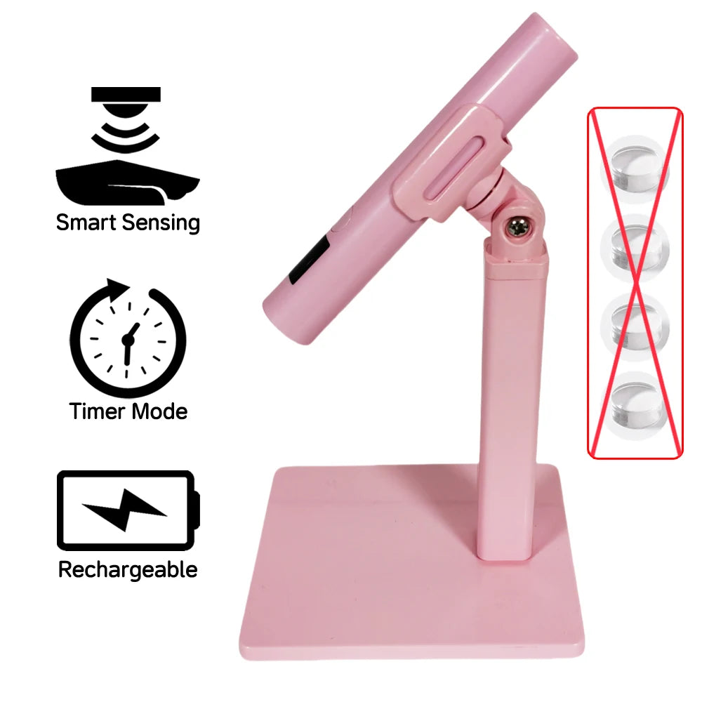 Portable Mini Led Nail Lamp Rechargeable Mini UV Led Lamp for Nails Gel Dry,Cordless Resin Curing UV Light Mini Nails Dryer