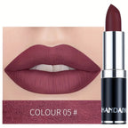 Matte Lipstic Long-Lasting, High-Pigment Velvet Finish, Smooth & Non-Drying Formula, Multiple Bold Shades for All Skin Tone