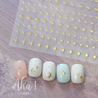 3D Nail Art Stickers  Translucence Moon/Star/Cloud Ultra-thin Nail Decals 3d Self-Adhesive White Cloud Moon Star Kawaii Sliders