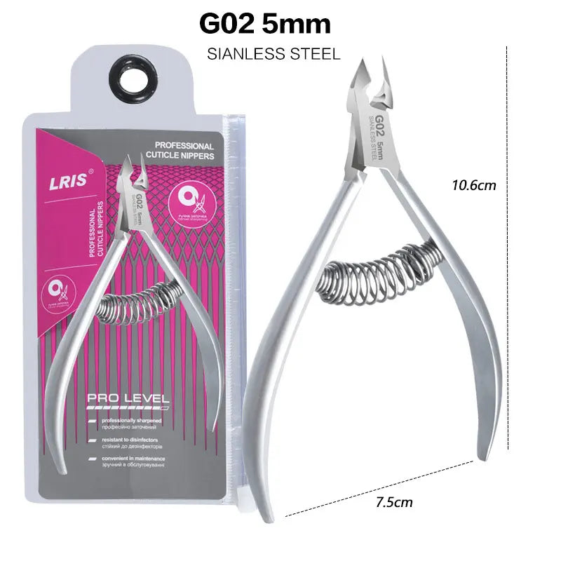 Stainless Steel Cuticle Trimmer Nail Nipper Cuticle Remover for Nail Products Toenails Dead Skin Professional Pedicure Tools