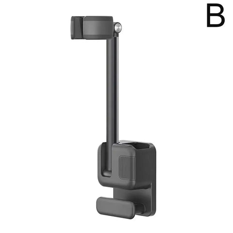 Angle Adjustable Hair Dryer Holder Non-Drilling Wall-Mounted Hair Dryer Stand For Bathroom Free-hand Lazy Storage Rack Shelf