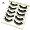 Natural Long Cosplay Makeup Cross Strip False Eyelashes Black Eye Lashes and Cat Eye Lashes 5pairs Mink Eyelashes Faux Cilios