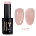 YOKEFELLOW 10ml Jelly Nude Gel Nail Polish High Quality Translucent Pink Nail Gel Varnish Soak Off UV Gel Polish Long Lasting
