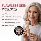 Korean Luxe Color-Adjusting Liquid Foundation Natural Matte Moisturizing Concealer Long Lasting Full Coverage Base Makeup