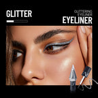 9-Color Diamond Shiny Eye Shadow Eyeliner Pen Pearl Light Color Fast Drying Waterproof Eyeliner Liquid