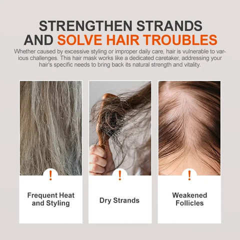 PURC Batana Oil Hair Mask Repairs Damaged Strengthening Hair Roots Smoothing Nourishing Hair Treatment Masks Hair Care Products