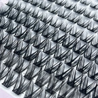 1 box/120 Clusters Mink Eyelashes 8-14mm Individual Lashes Natural Look D Curl Fluffy Cluster Lashes DIY Eyelash Extension Tools