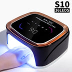 Rechargeable Nail Art Lamp Professional 36 LED UV Dryer for Gel Nail Polish, Fast Nail Dryer with 4 Timers for Salon and Home
