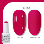 Arte Clavo Solid Color Gel Nail Polish 15ml Soak Off UV LED Gel Semi-Permanent Glitter Polish For Manicure Nail Art Salon Gel