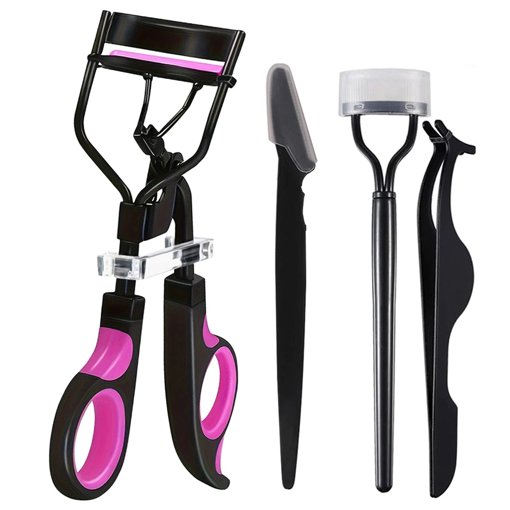 Eyelash Curler Set Lash Clip With Replacement Pads For Women Eyebrow False Eyelashes Multipurpose Face Razor Makeup Tools