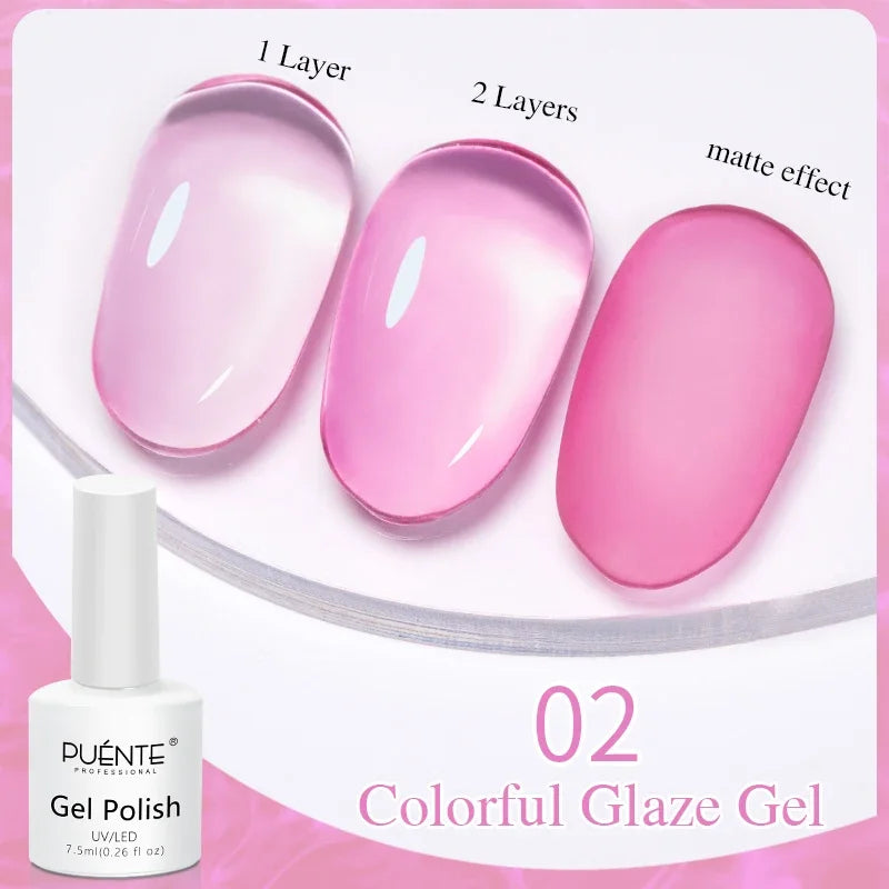 PUENTE 5ml Metallic Painting Liner Gel Polish Bright Mirror Effect Semi-Permanent UV Nail Varnish For Stunning French Nail Art