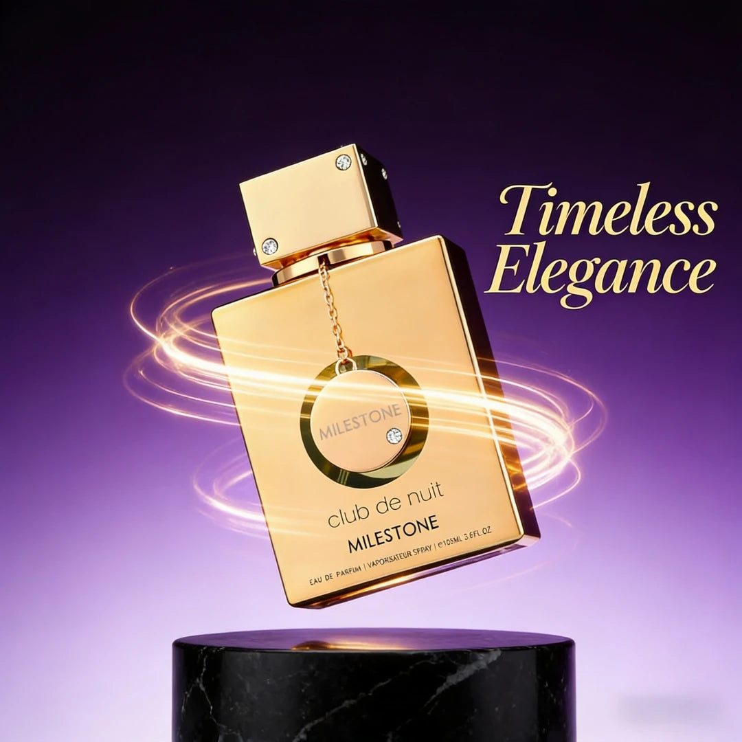 Club De Nuit Milestone Unisex Eau de Parfum Spray - Captivating Floral Woody Musk Fragrance with Bergamot