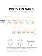 24 PCs Short Square French Heart Simple Nails with 1 Jelly Glue and 1 Nail File