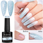 PUENTE 5ml Metallic Painting Liner Gel Polish Bright Mirror Effect Semi-Permanent UV Nail Varnish For Stunning French Nail Art