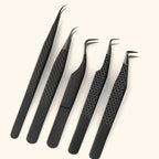 SENSE LASHES Fiber Tip Anti-slip Eyelash Tweezer Lash Isolation Tweezer Eyebrow Tweezer pinzas para extensión de pestañas