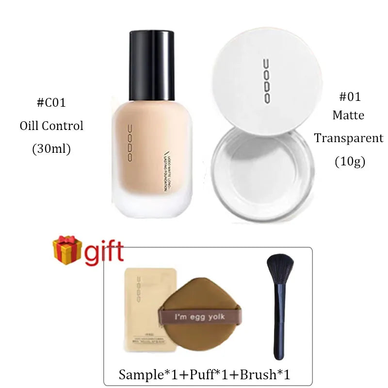 UODO Liquid Foundation Concealer Long-lasting BB Cream Waterproof Pore-minimizing Lasting Bright Dry To Oily Skin Care 30ml