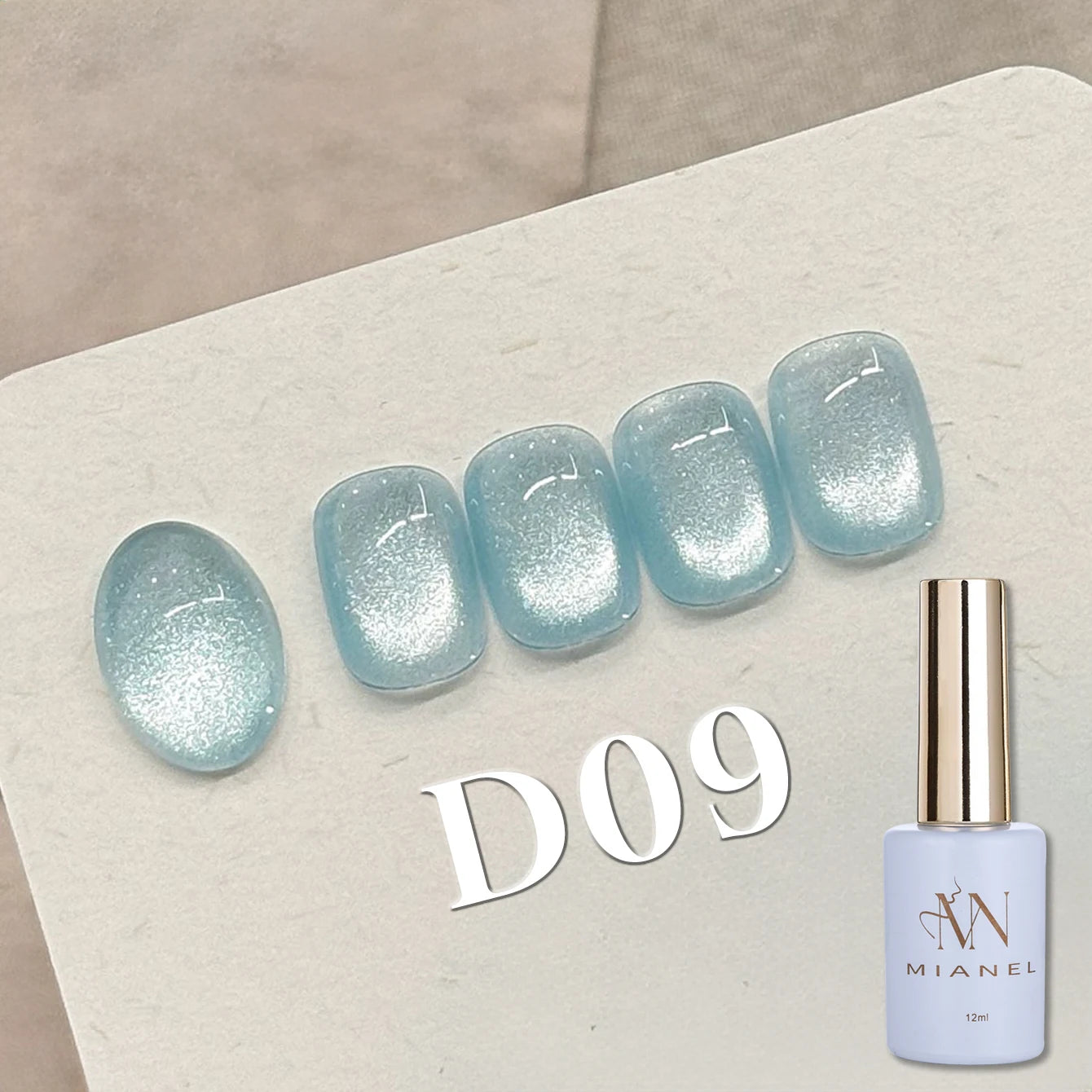 MIANEL 12ML 1-12pcs Jiannan Bistro Cat Eye Gel Nail Polish Blue Nails White Nails Pink Nails Nail Art Use Nail Supplies