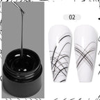 AWStorG 5ML Super Silver Metallic Gel Nail Polish Metal Effect Painting Gel Chromes Varnis Semi Permanent for Nail DIY