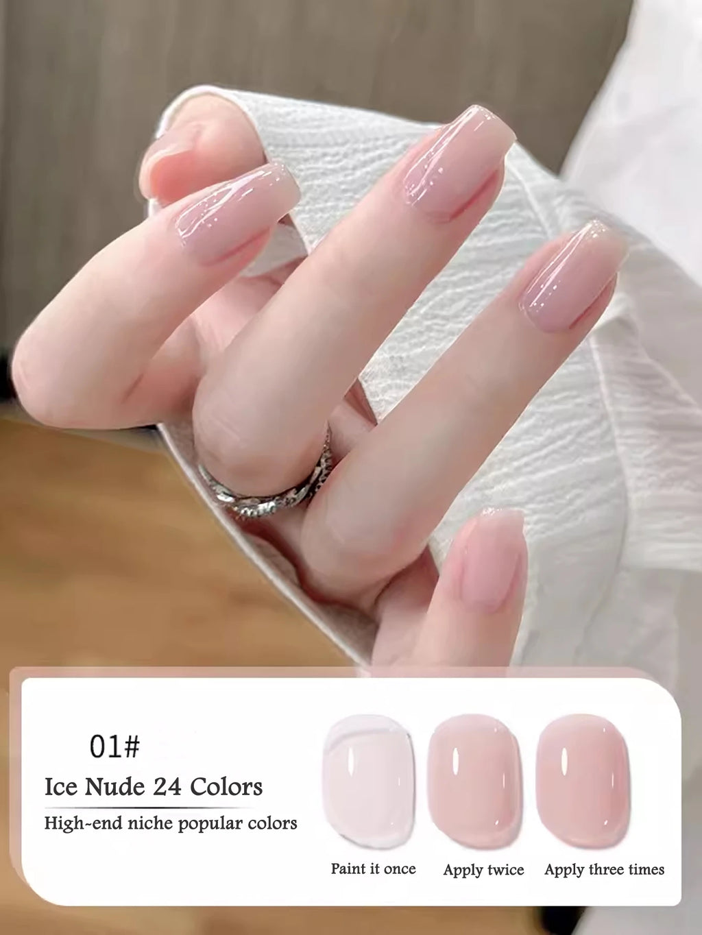 10ML 1-24PCS Milk White Jelly Gel Nail Polish Nail Art 2025 New Popular Nail Supplies UV LED Light Nails Autumn Nails