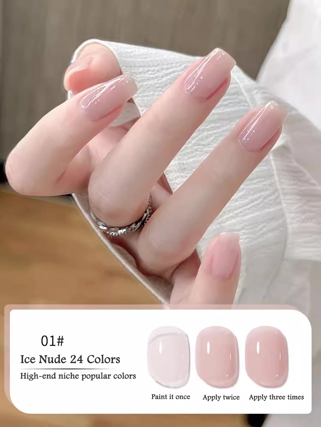 10ML 1-24PCS Milk White Jelly Gel Nail Polish Nail Art 2025 New Popular Nail Supplies UV LED Light Nails Autumn Nails