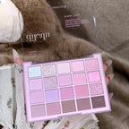 20 Colors Low Saturation Korean Eyeshadow Palette Purple Matte Pearlescent Long Lasting Waterproof Glitter Eye Shadow Eye Makeup