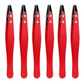 Zirconia Ceramic Pointed Tweezers Stainless Steel Tweezers with Slanted Tips Edges Eyebrows Beards Hair  Eyelash Tweezers
