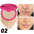 4 Color Oil Control Matte Face Powder Long Lasting Flawless Setting 1PC Powder Face Makeup Full Coverage Pressed Powder Gifts