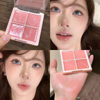 Multi-Purpose Creamy Blush Waterproof Moisturizing Highlighter Mud Cream Cheek Eyes Watery Peach Rouge Contour Tint Cosmetics