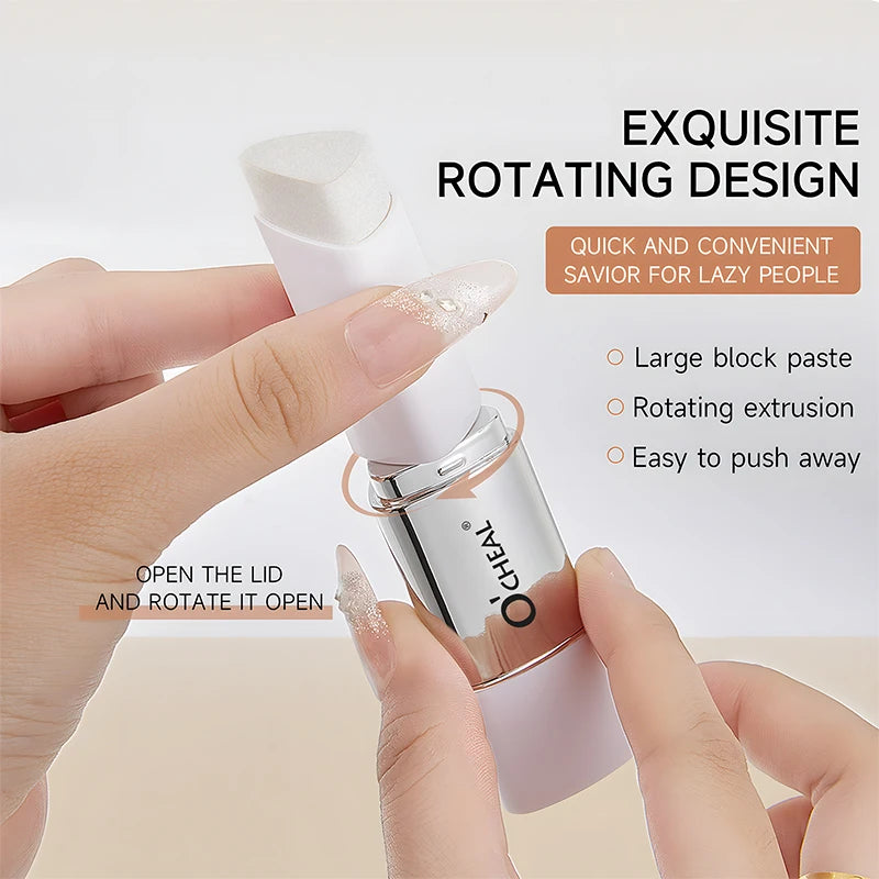 O'CHEAL Temperature Changing Foundation Stick Facial Coverage Blemishes Pores Double-Headed Face Matte Makeup Foundation Cream