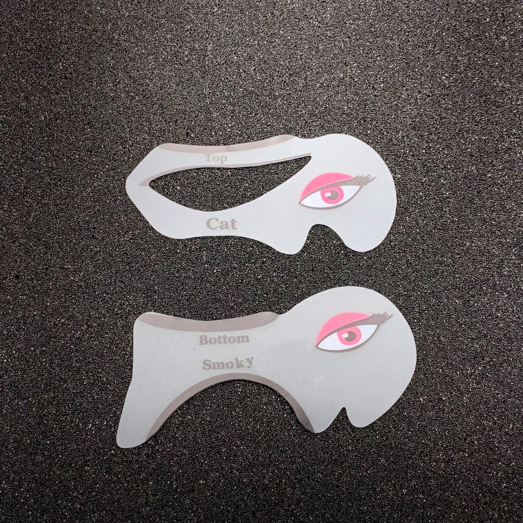 2pcs/bag Cat Eyeliner Smokey Eye Template Shape Model Fashion Eyeliner Card Stencil Eye Makeup Stencils