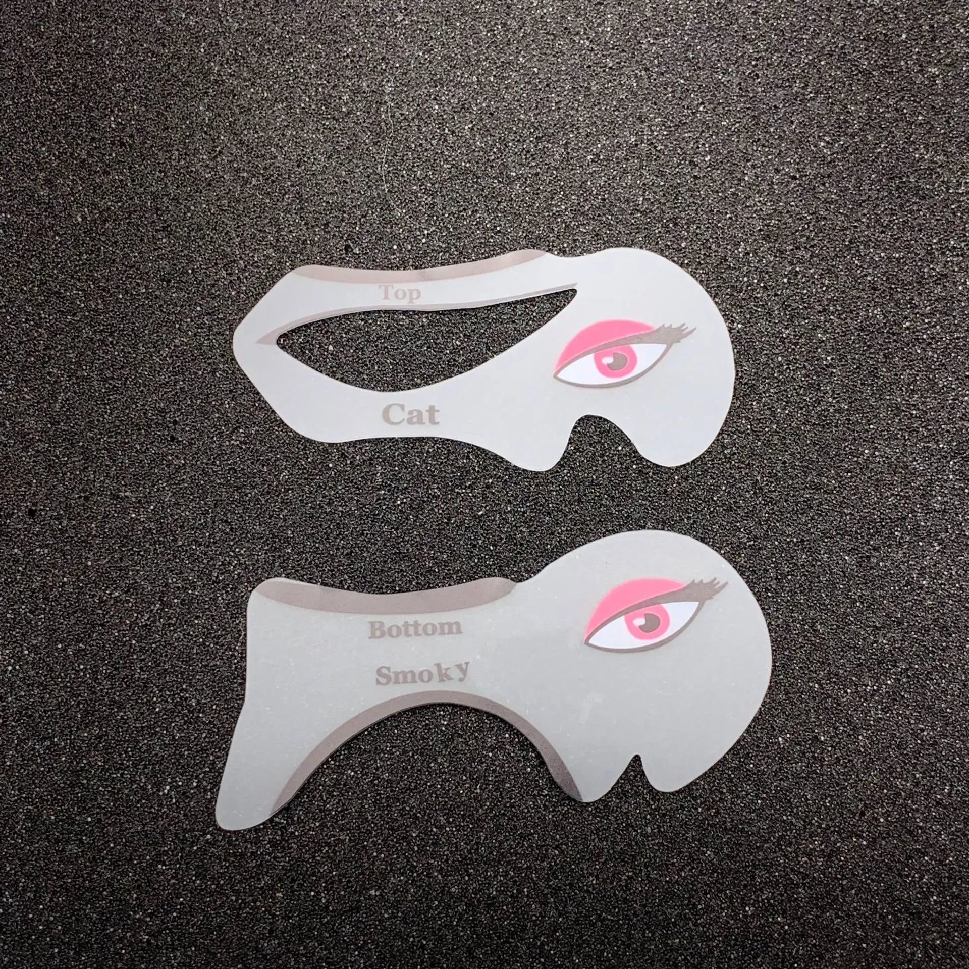 2pcs/bag Cat Eyeliner Smokey Eye Template Shape Model Fashion Eyeliner Card Stencil Eye Makeup Stencils