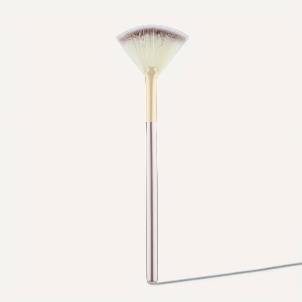 1pc Fan Shaped Highlight Brush Contour Brush Blending Highlighter Makeup Brush Face Loose Powder Brush Cosmetic Beauty Tools