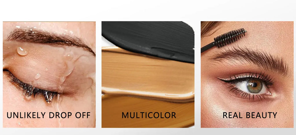 Eyelash Eyebrow Tint Kit Professional Eye Lash Brow Dye Waterproof Long Lasting Eyes Makeup Tools Black Brown Dye Eyebrow Gel