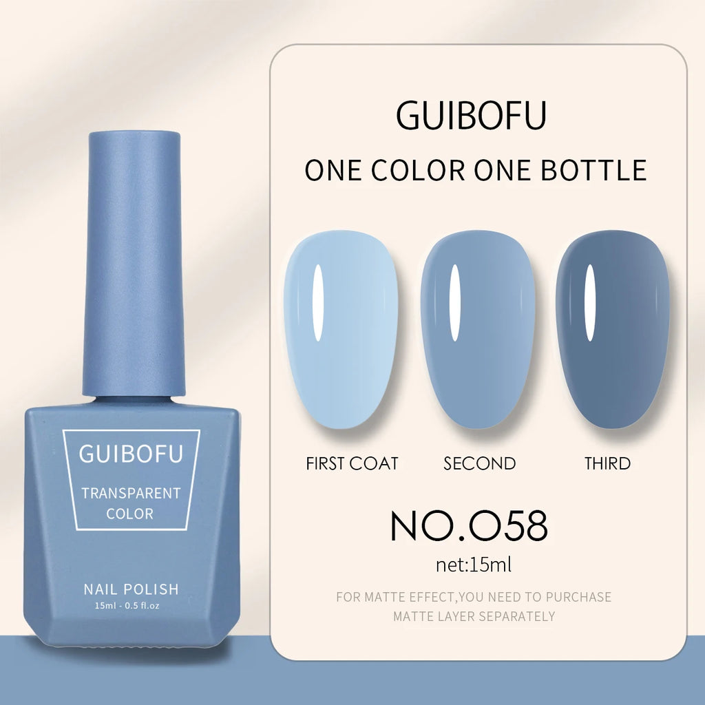 1pc 15ml Milky Jelly Nude Gel Nail Polish Transparent Colors Sheer White Pink Gel Nail Kit For Salon 68 Color