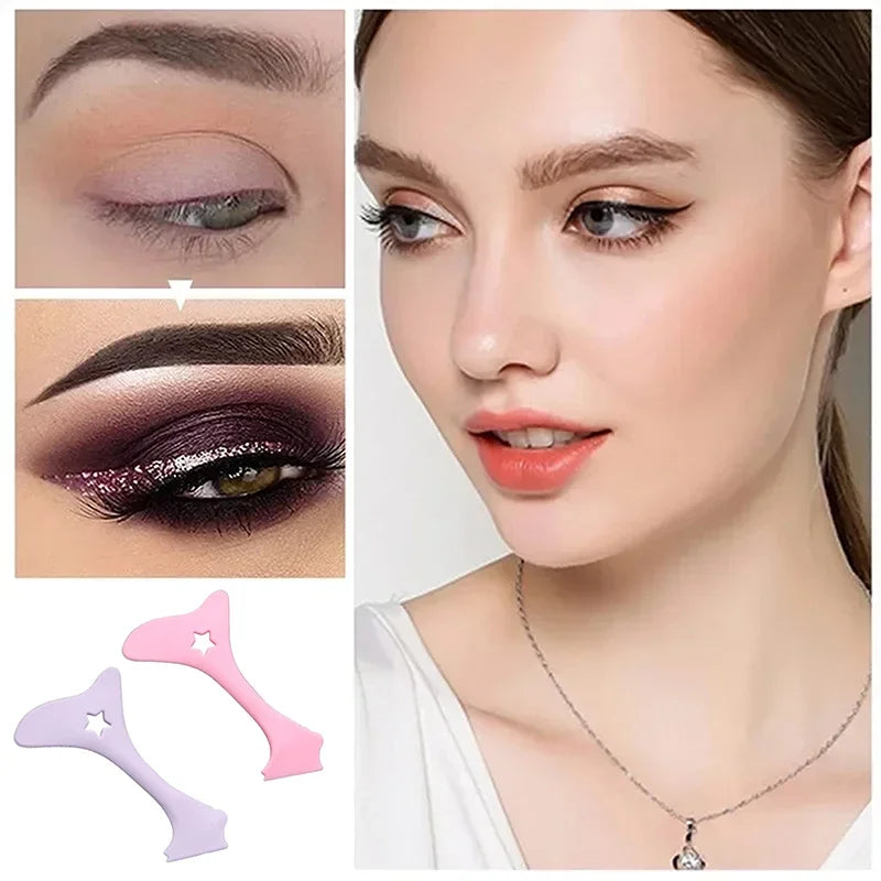 Eyeliner Applicators Eye Stencils Eyelash Eyeshadow Lip Applicators Make Up Aid Tool  Guides Mascara Shield For Make Up Reusable