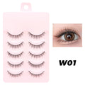 5 Pairs Soft Strip Lashes Manga Makeup Korean Natural False Eyelashes DINGSEN Natural Lashes Sleeve Anime Daily Eyelashes
